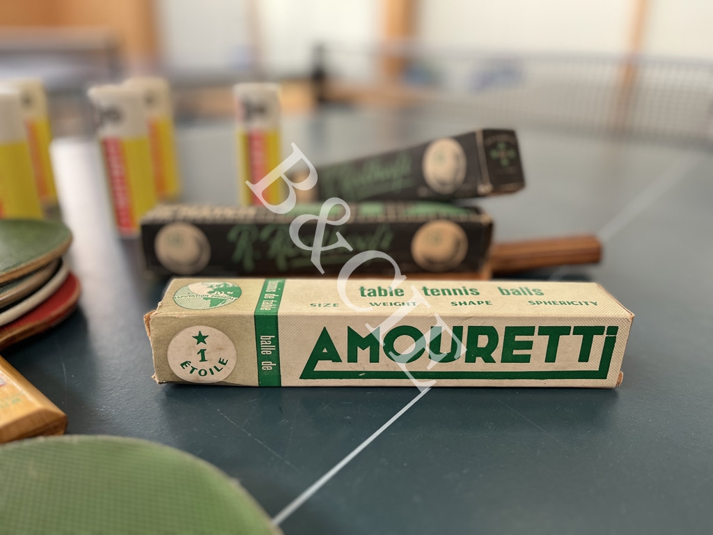 Balles tennis de table Guy Amouretti 1 étoile 1965